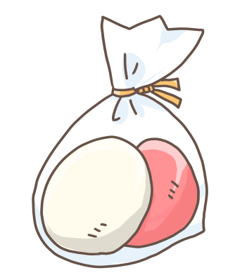 なかよし食堂 おもち配布